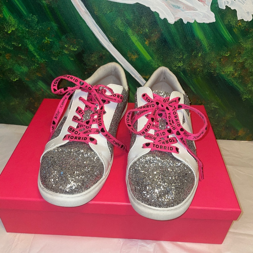 Torrid sparkle tennis shoes (worn twice)